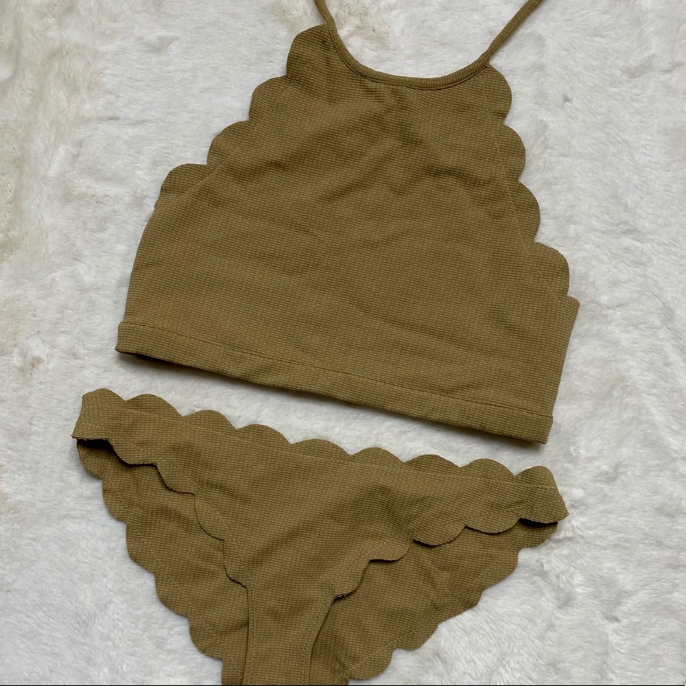 Marysia Mott Scallop High Neck Bikini